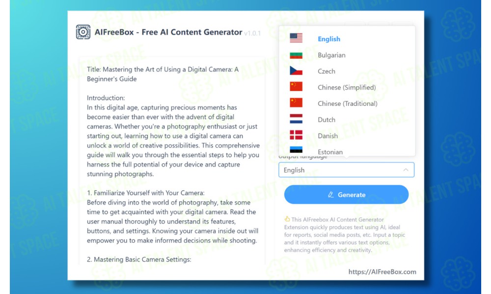 AI Writing Generator - Image 2