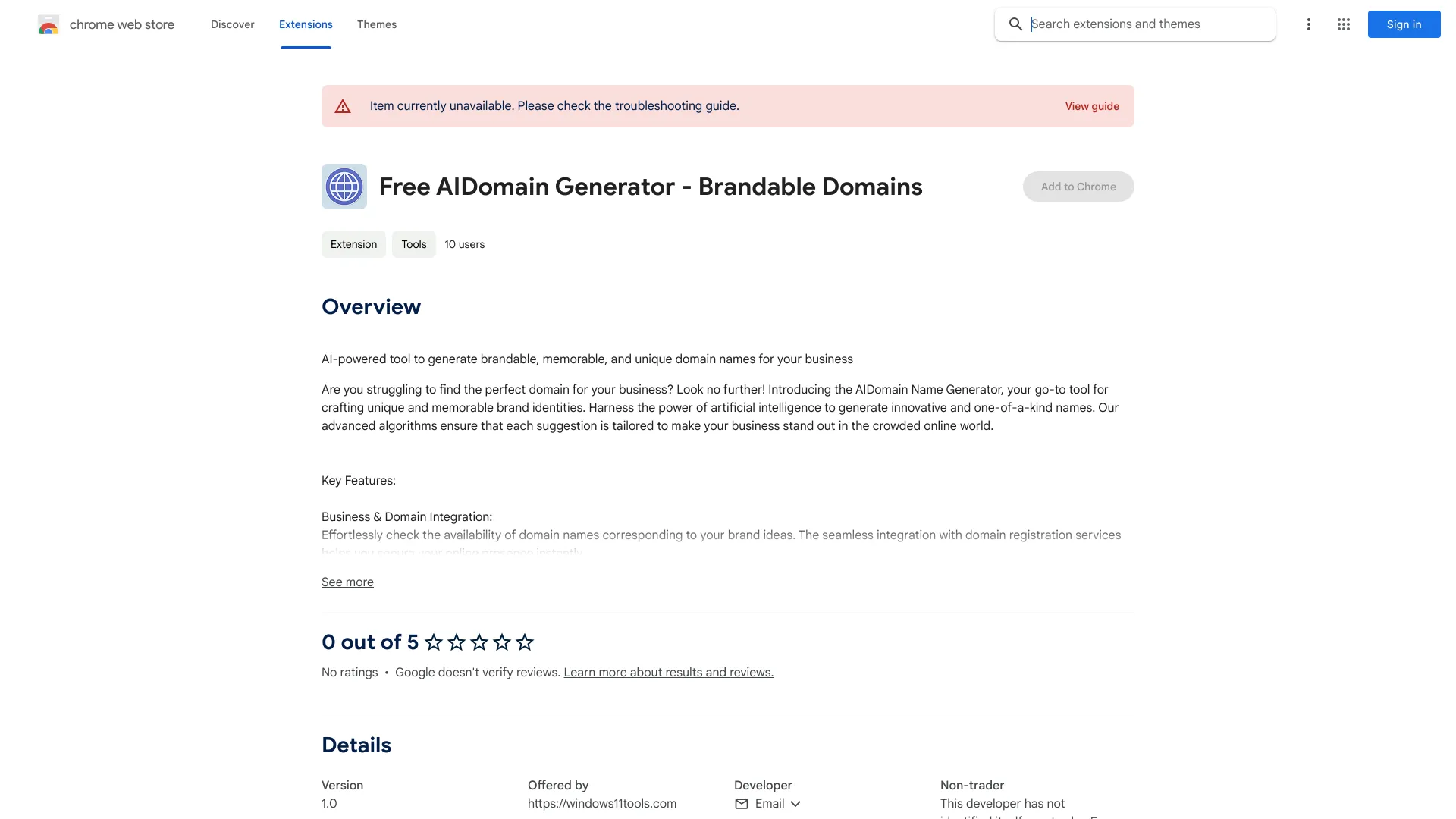 AIDomain Name Generator