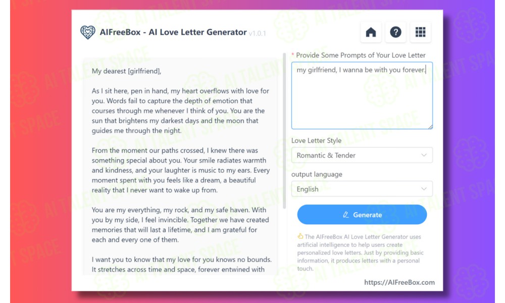 Love Letter Generator - Image 1