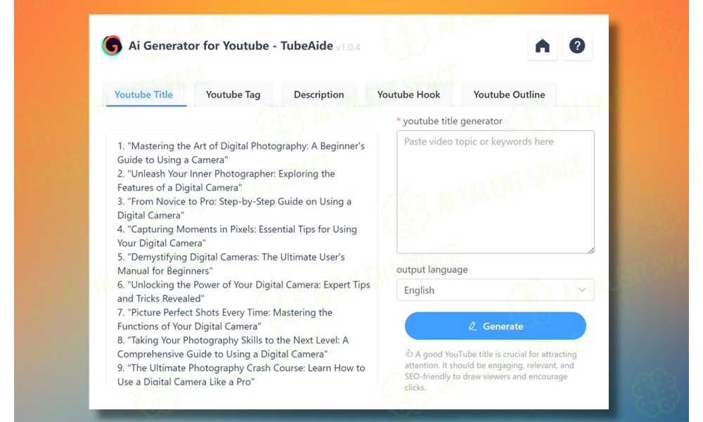 Free AI Tags Generator for YouTube - Image 3