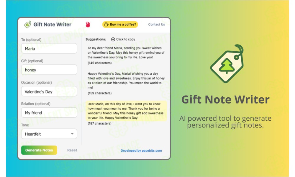 Gift Note Writer - Image 1