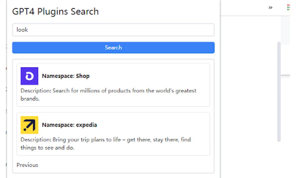 GPT4 Plugins Search