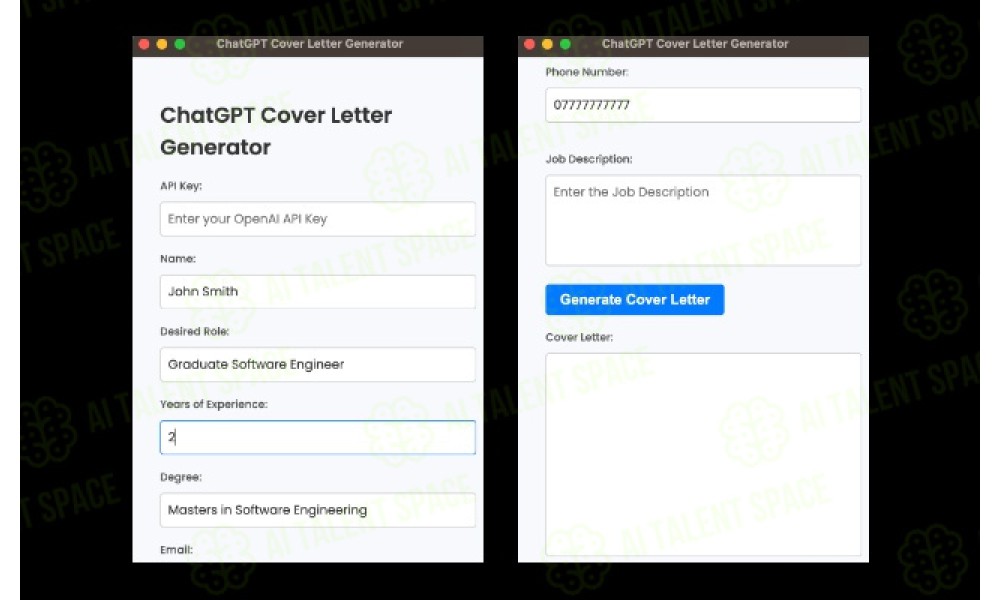 GPT Cover Letter Generator - Image 1