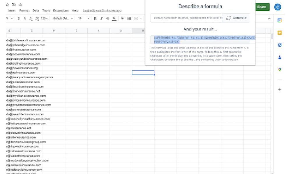 AI Formula Generator