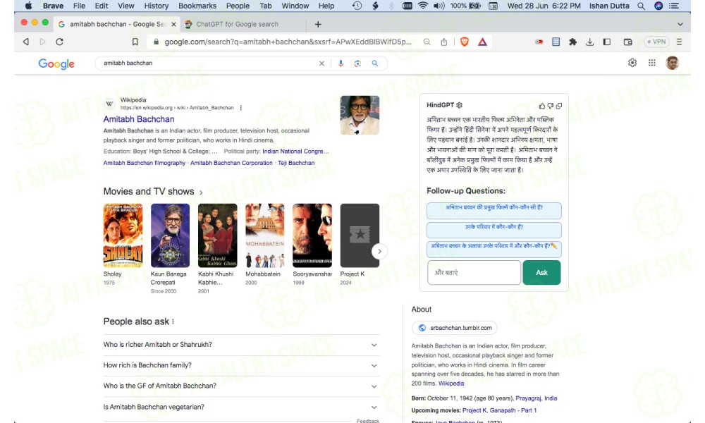 HindGPT Google Extension - Image 1