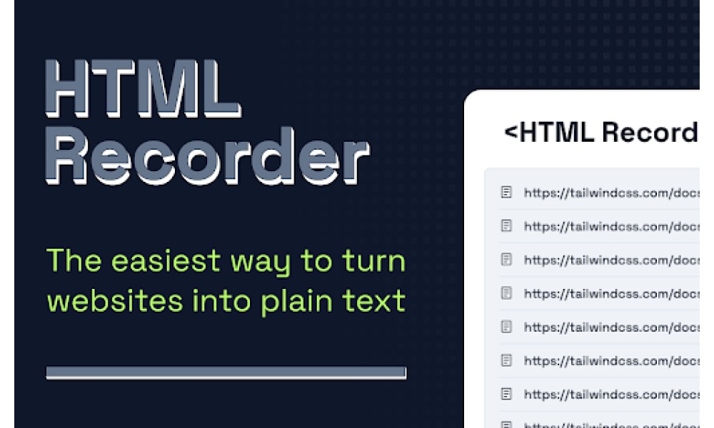 HTML Recorder
