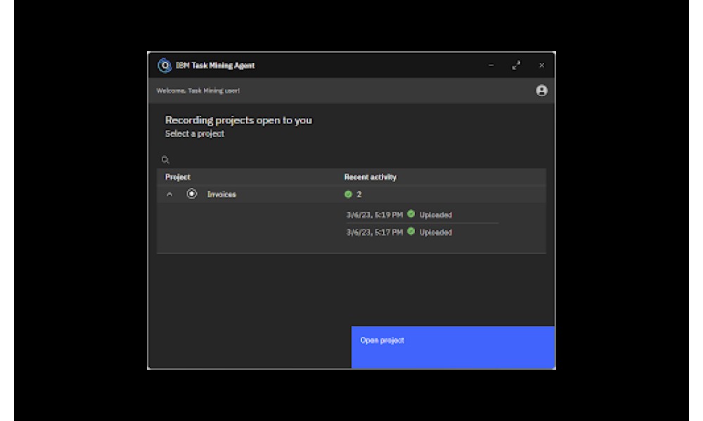 IBM Task Mining Support Extension