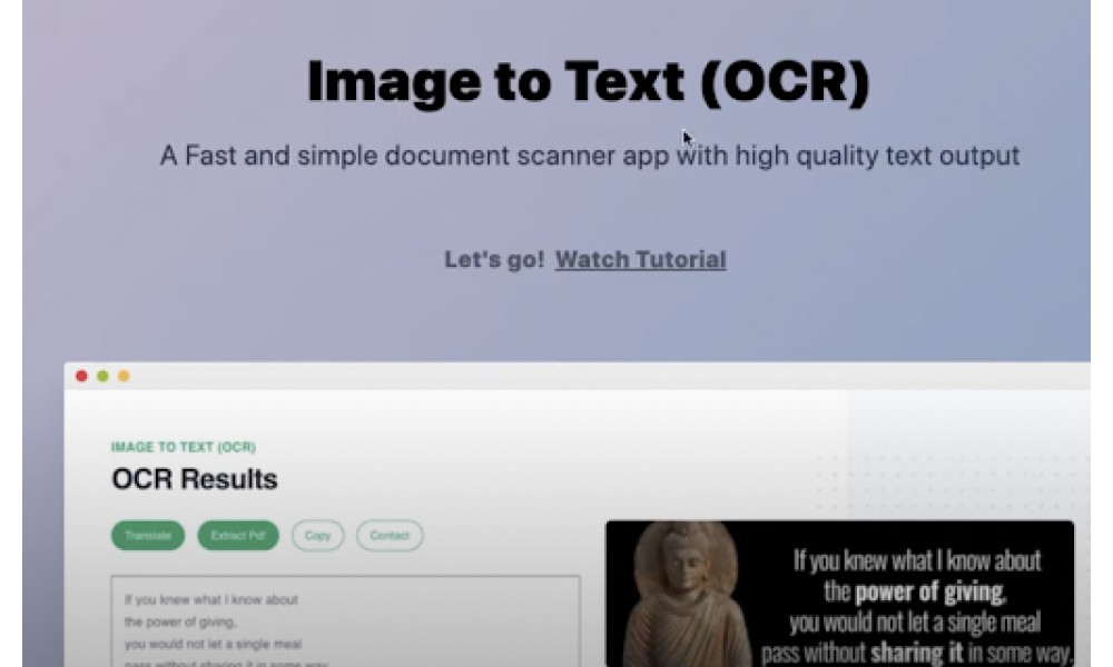 Image to Text (OCR)