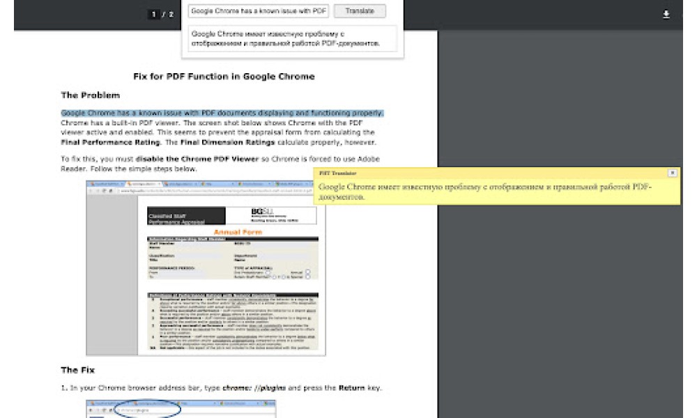 Translate Extension