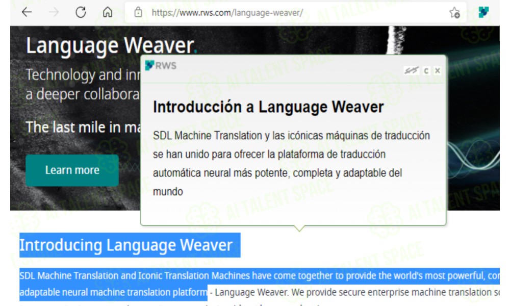Language Weaver Instant Translation - Image 1