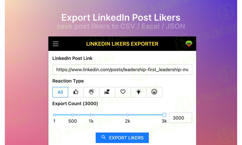 Likers Export - Image 1
