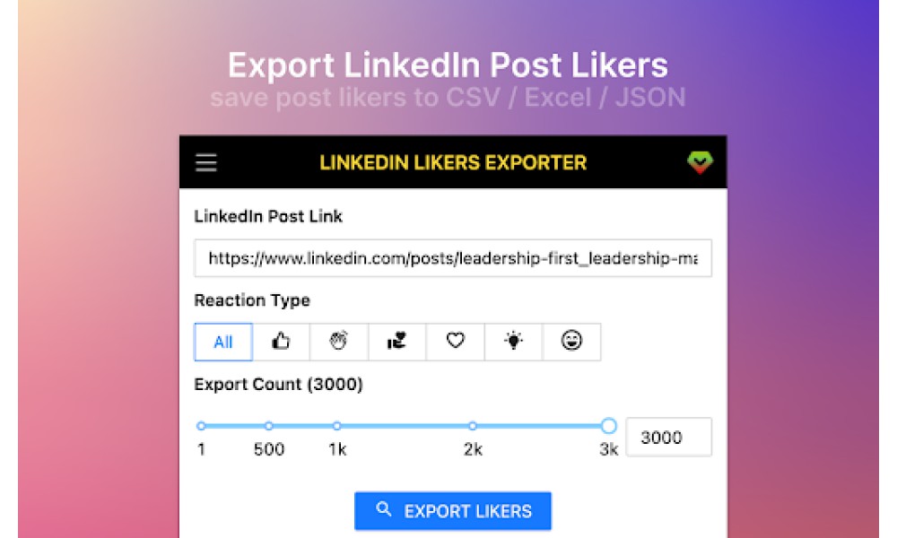 Likers Export