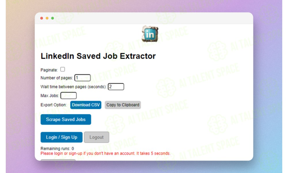 LinkedIn Saved Jobs Extractor - Image 1