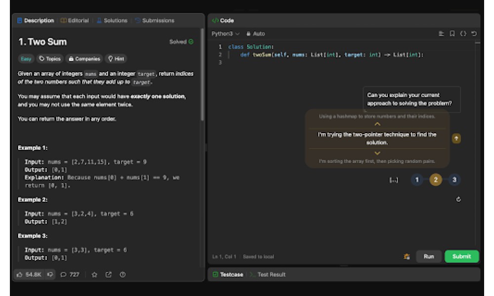 Leetcode Walkthroughs