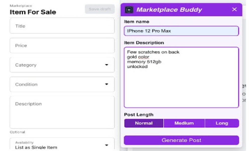 Marketplace Buddy