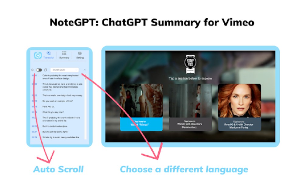 Vimeo Summary Generator