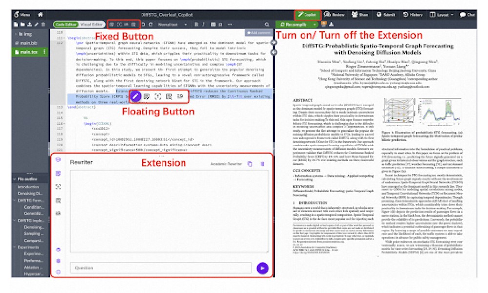 Overleaf with ChatGPT