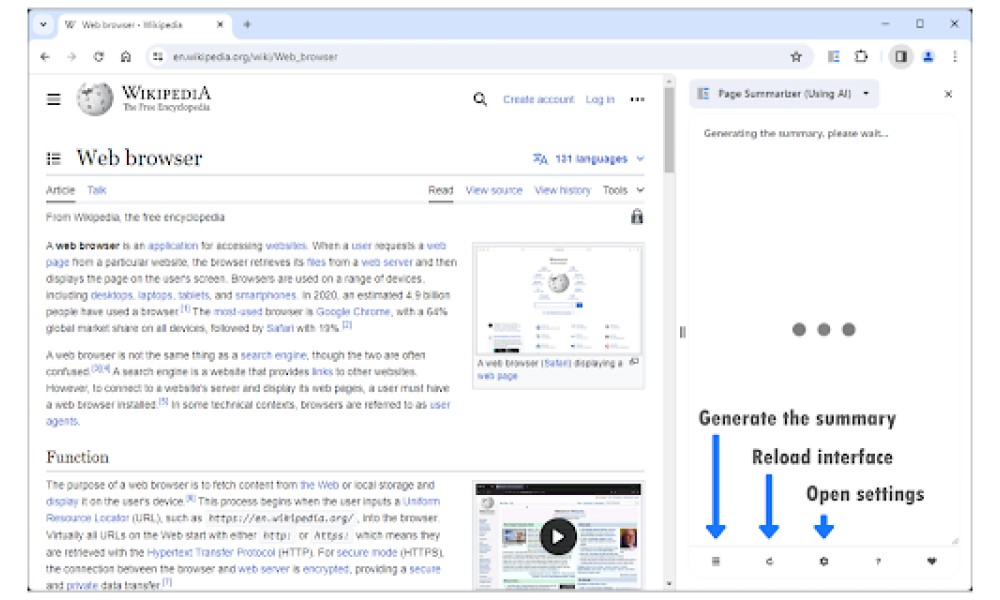 Page Summarizer Using AI