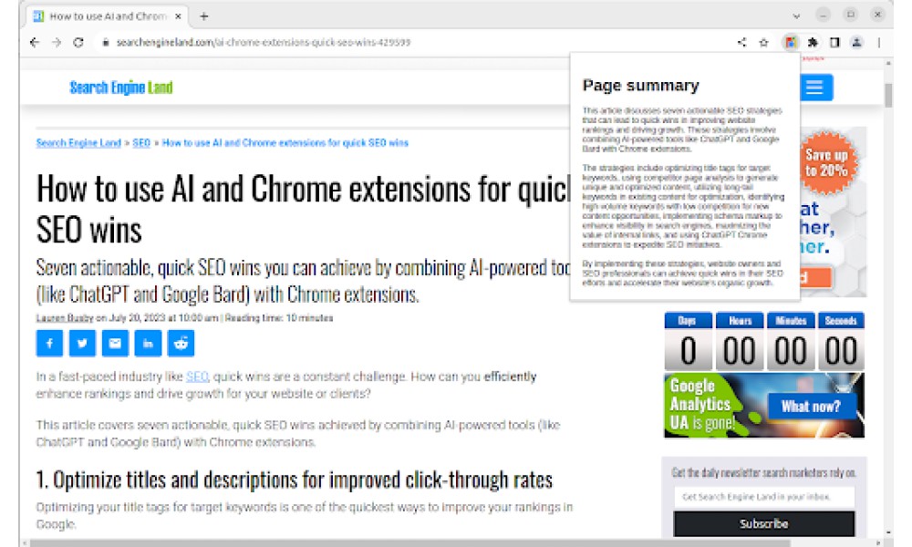 Page Summary