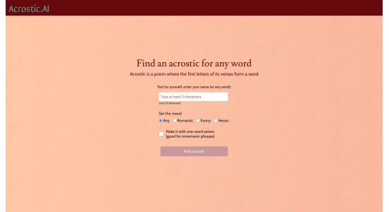 Acrostic AI
