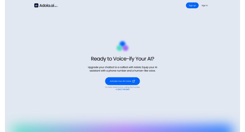 Adola - Voice & Phone Number for Your AI Assistant