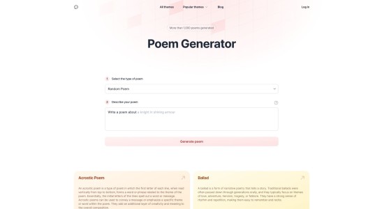 AI Poem Generator