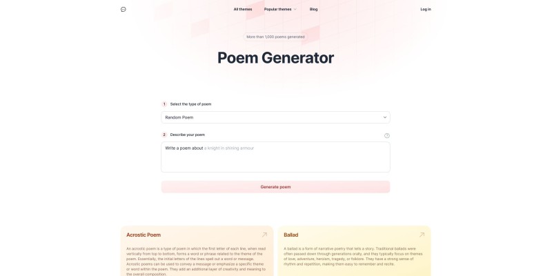 AI Poem Generator