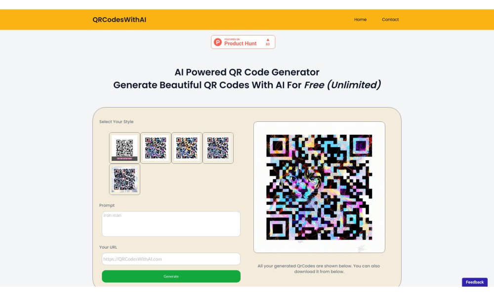 AI Powered QR Code Generator