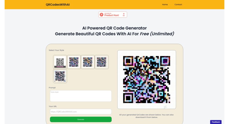 AI Powered QR Code Generator