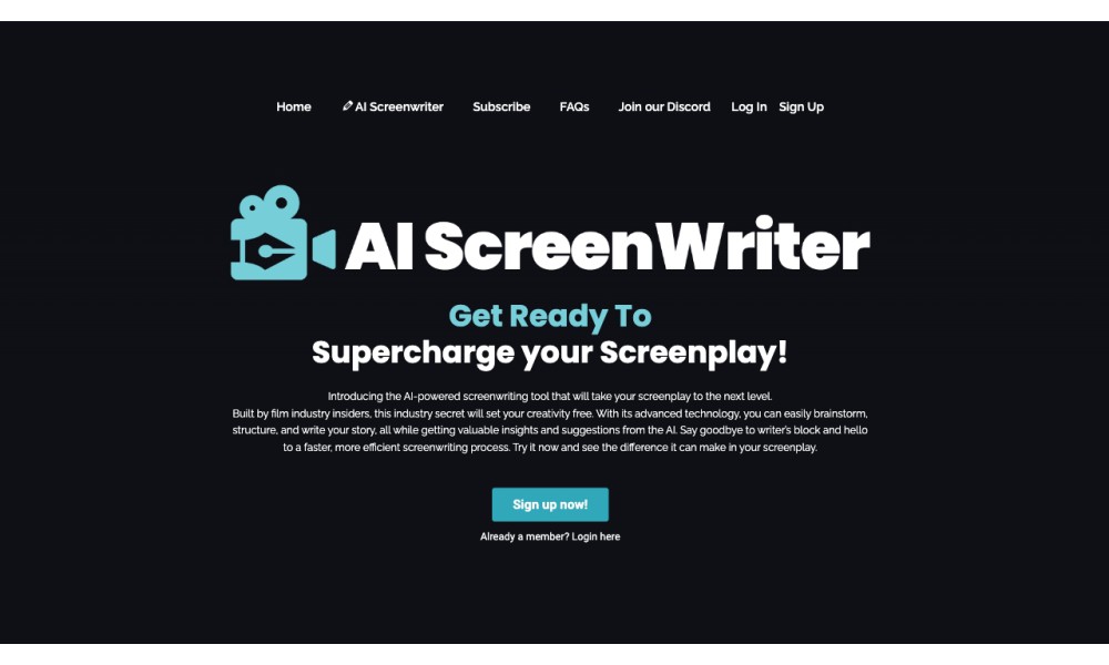 AI Screenwriting Tool