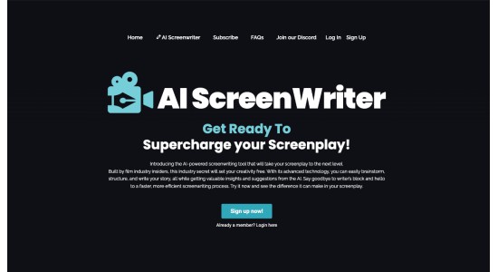 AI Screenwriting Tool