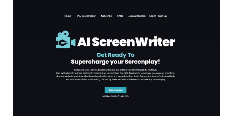 AI Screenwriting Tool