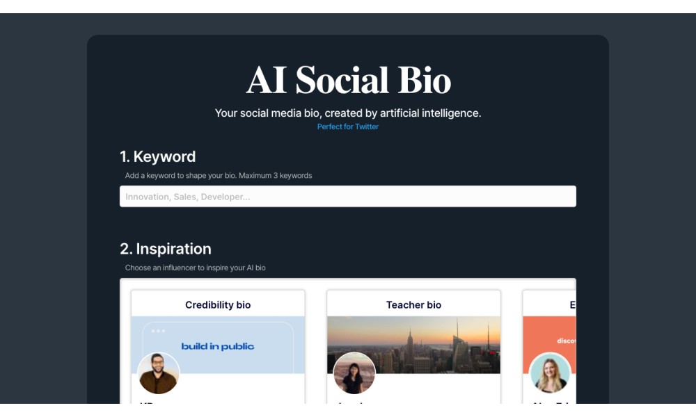 AI Social Bio