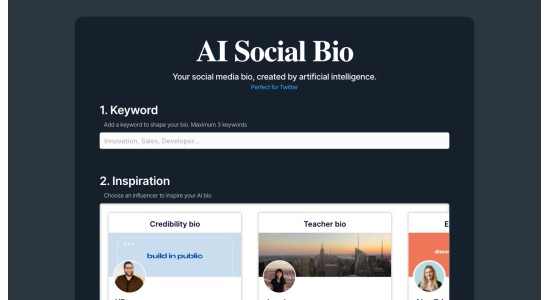 AI Social Bio