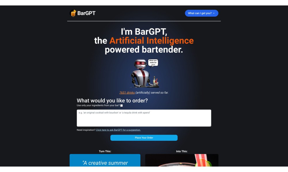 BarGPT