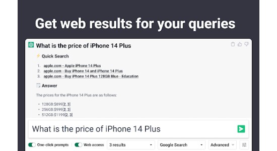 ChatGPT Web Results Extension