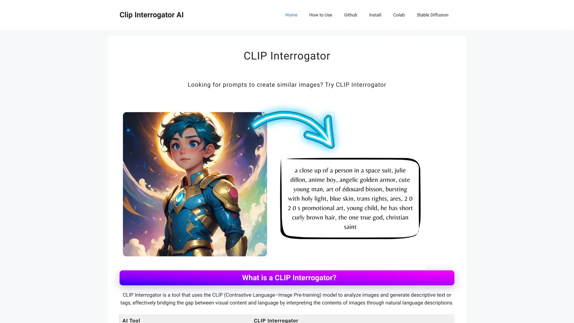 CLIP Interrogator