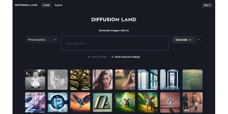 Diffusion Land