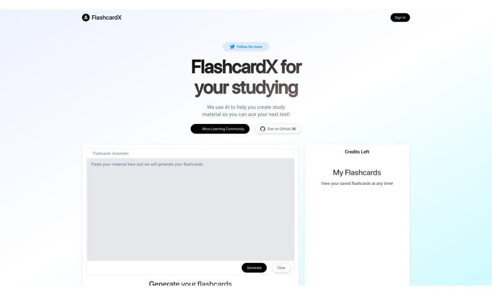 FlashcardX