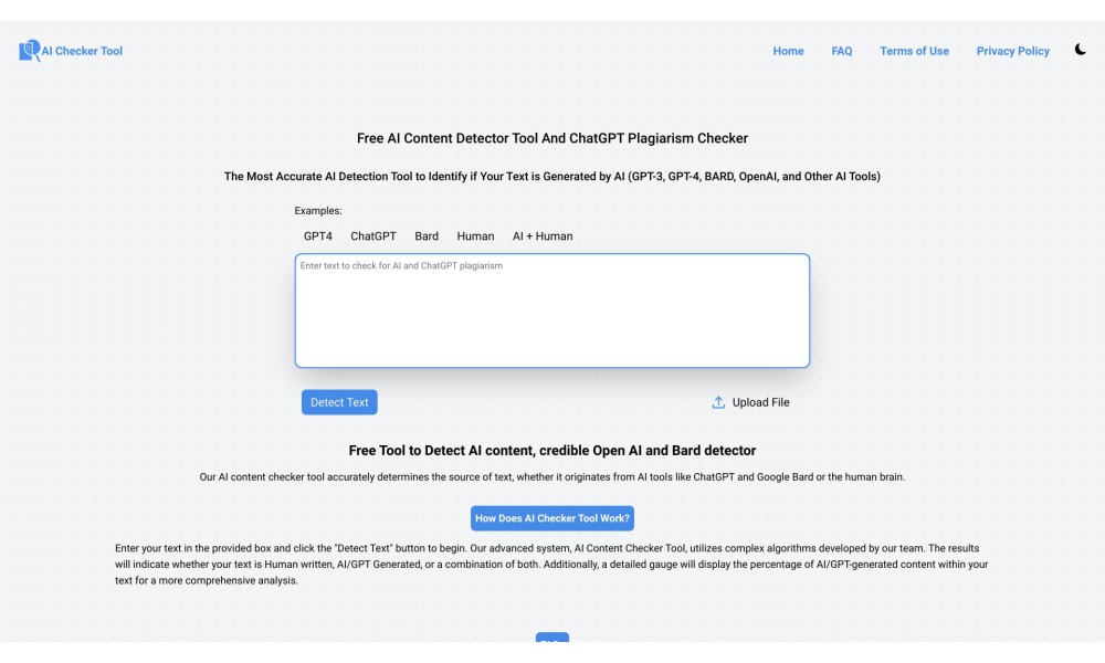 Free AI Content Detector Tool And ChatGPT Plagiarism Checker