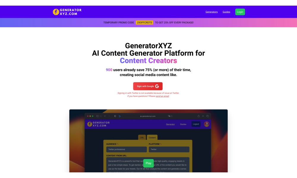 GeneratorXYZ