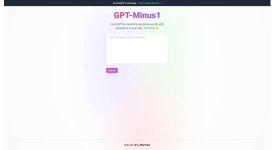 GPT-Minus1