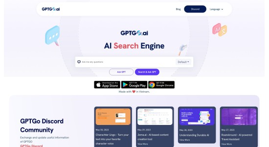 GPTGO - ChatGPT Free combined Search Engine