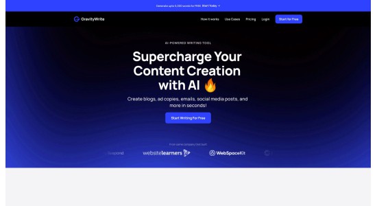 GravityWrite: Top AI Writer, Content Generator & Assistant