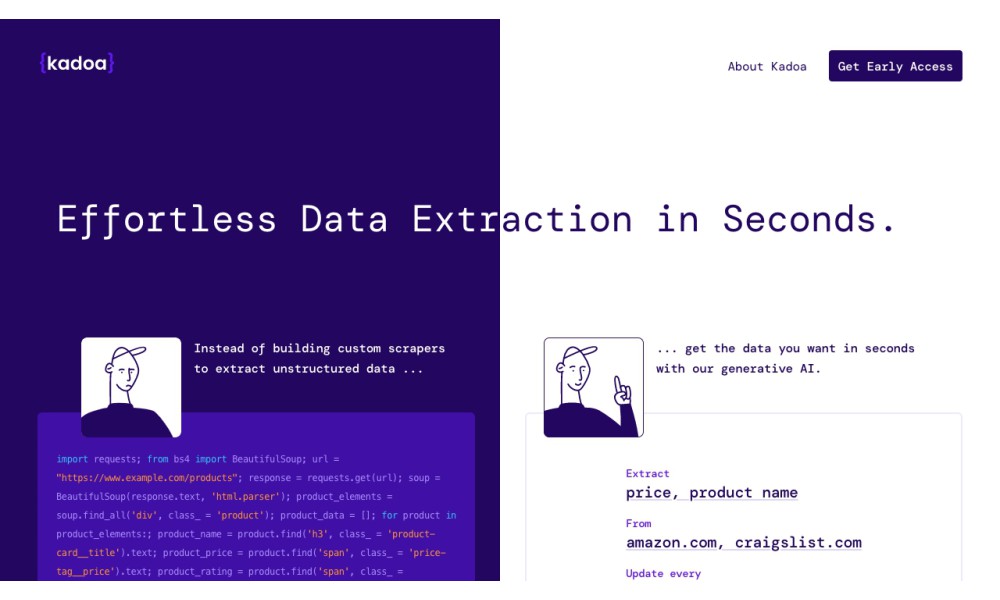 Kadoa | AI Web Scraper