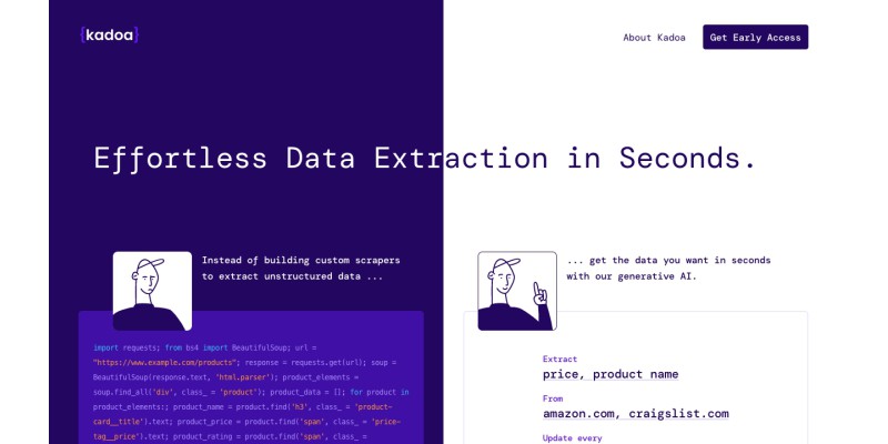 Kadoa | AI Web Scraper