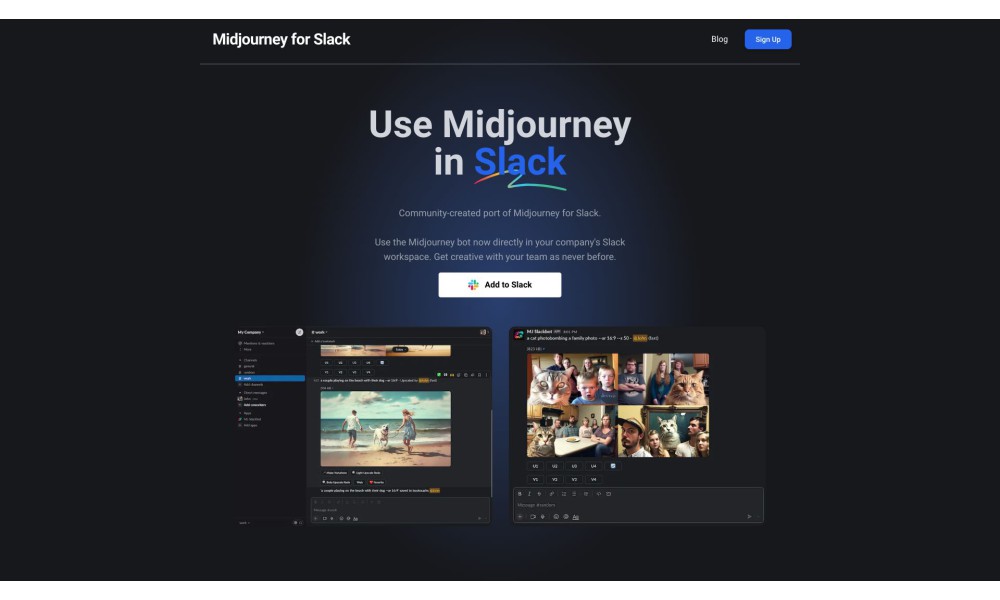 Midjourney for Slack