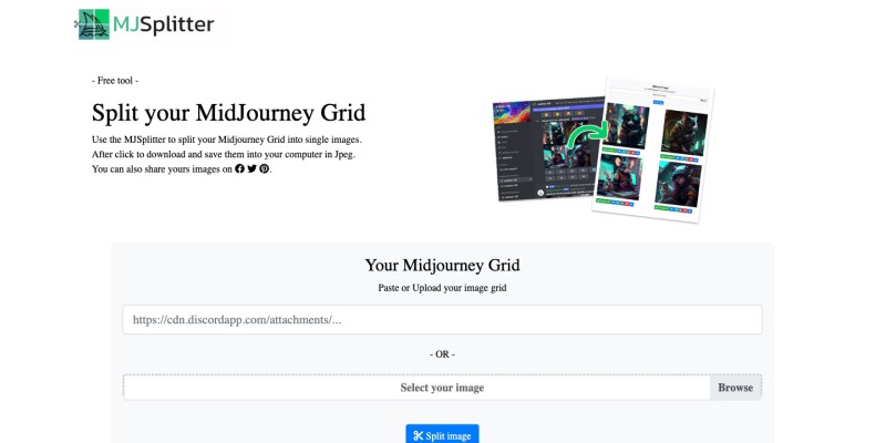 Midjourney Grid Splitter