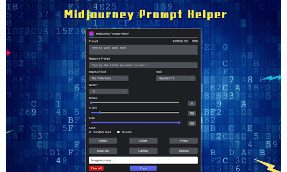 Midjourney Prompt Helper