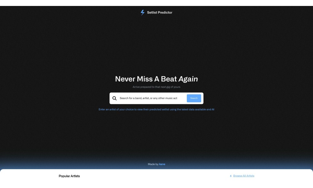 Setlist Predictor